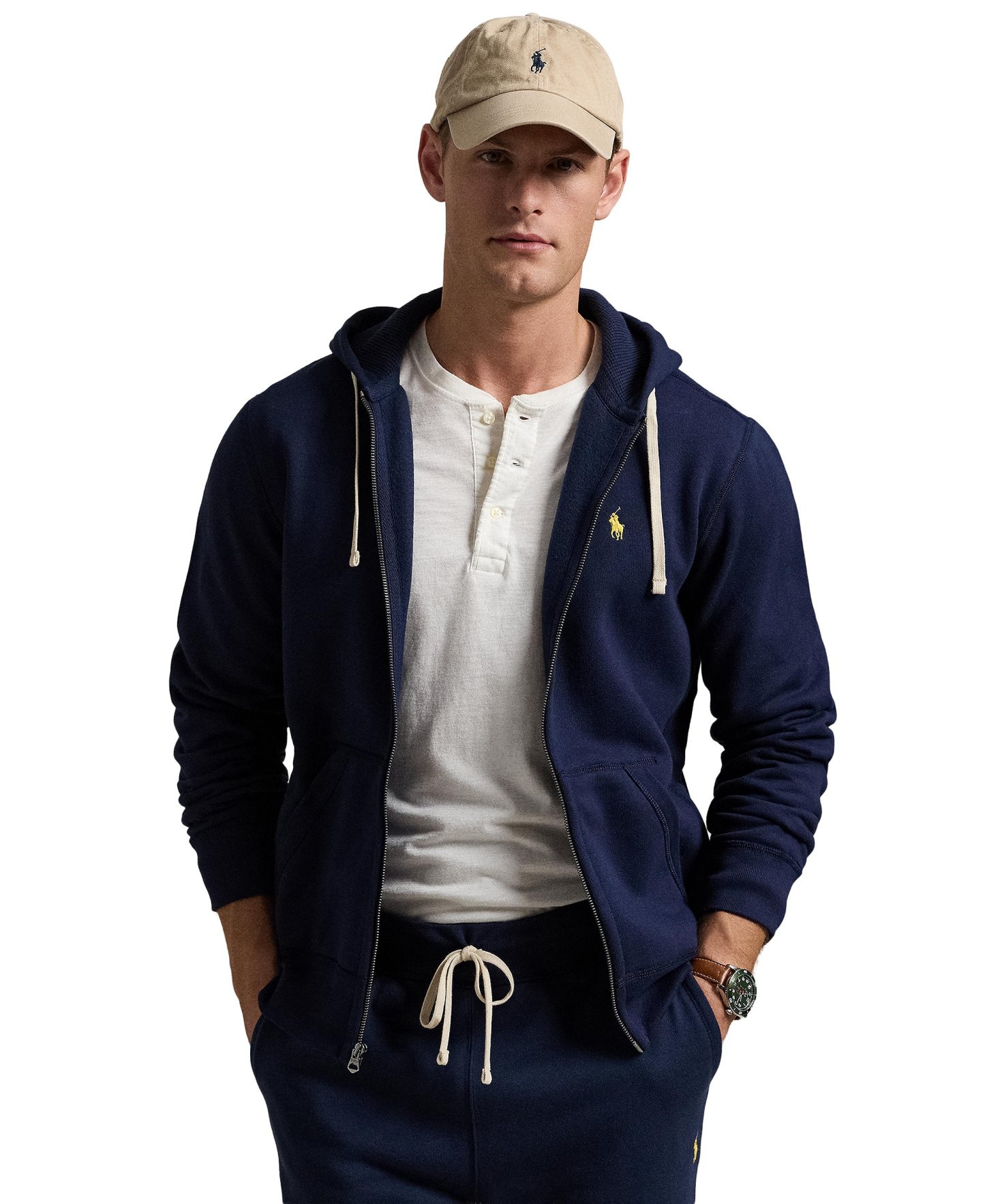Polo Ralph Lauren Men's Signature Fleece Hoodie - Cruise Navy