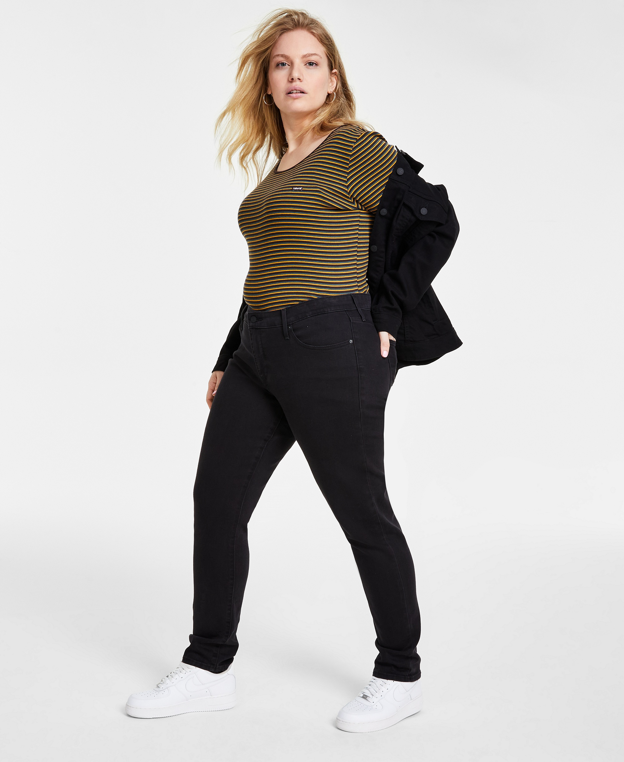 Levi's Women's 311 Mid Rise Shaping Skinny Jeans - Soft Black