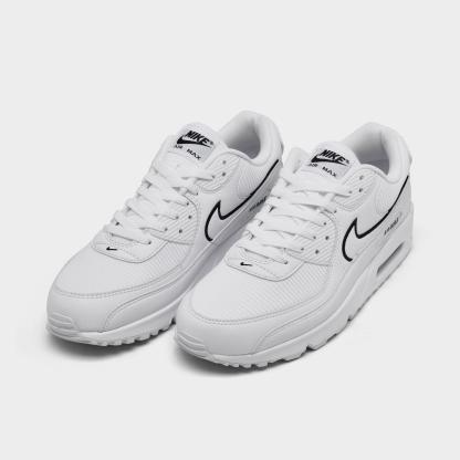 Men's Nithtke Air Max 90 Casual Shoes - Part 1 - White/Black - Both shoes facing left