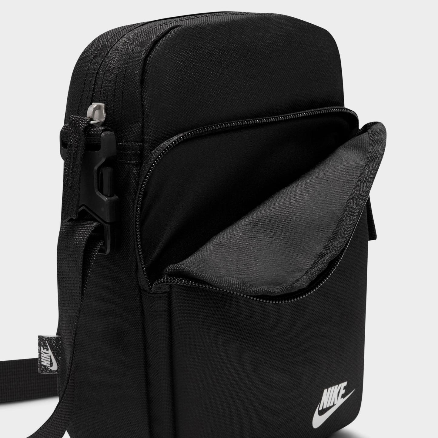 Nike Heritage Crossbody Bag (4L) - Black/Black/White