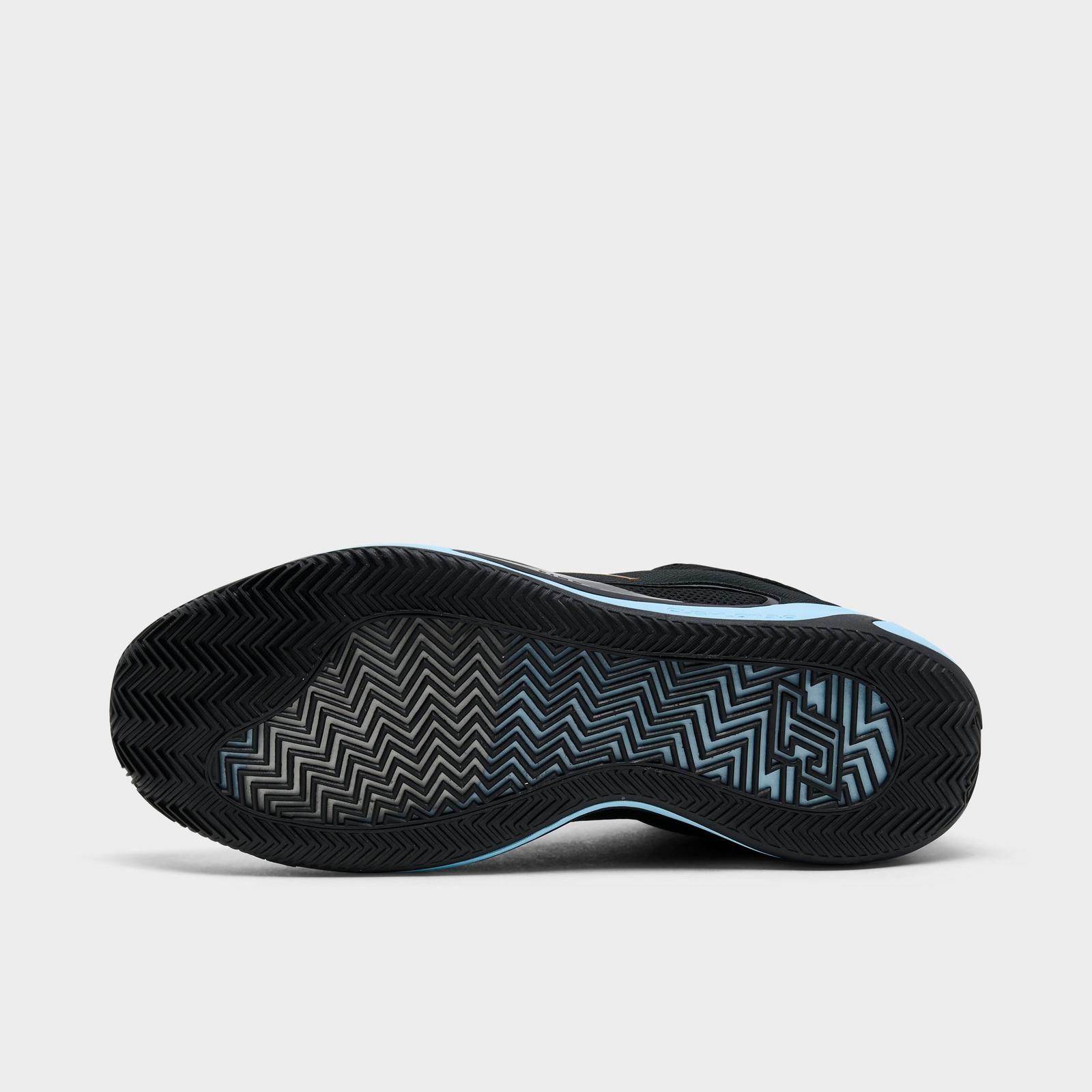 Men's Jordan Tatum 4 Basketball Shoes - Black/Ice Blue - view 6