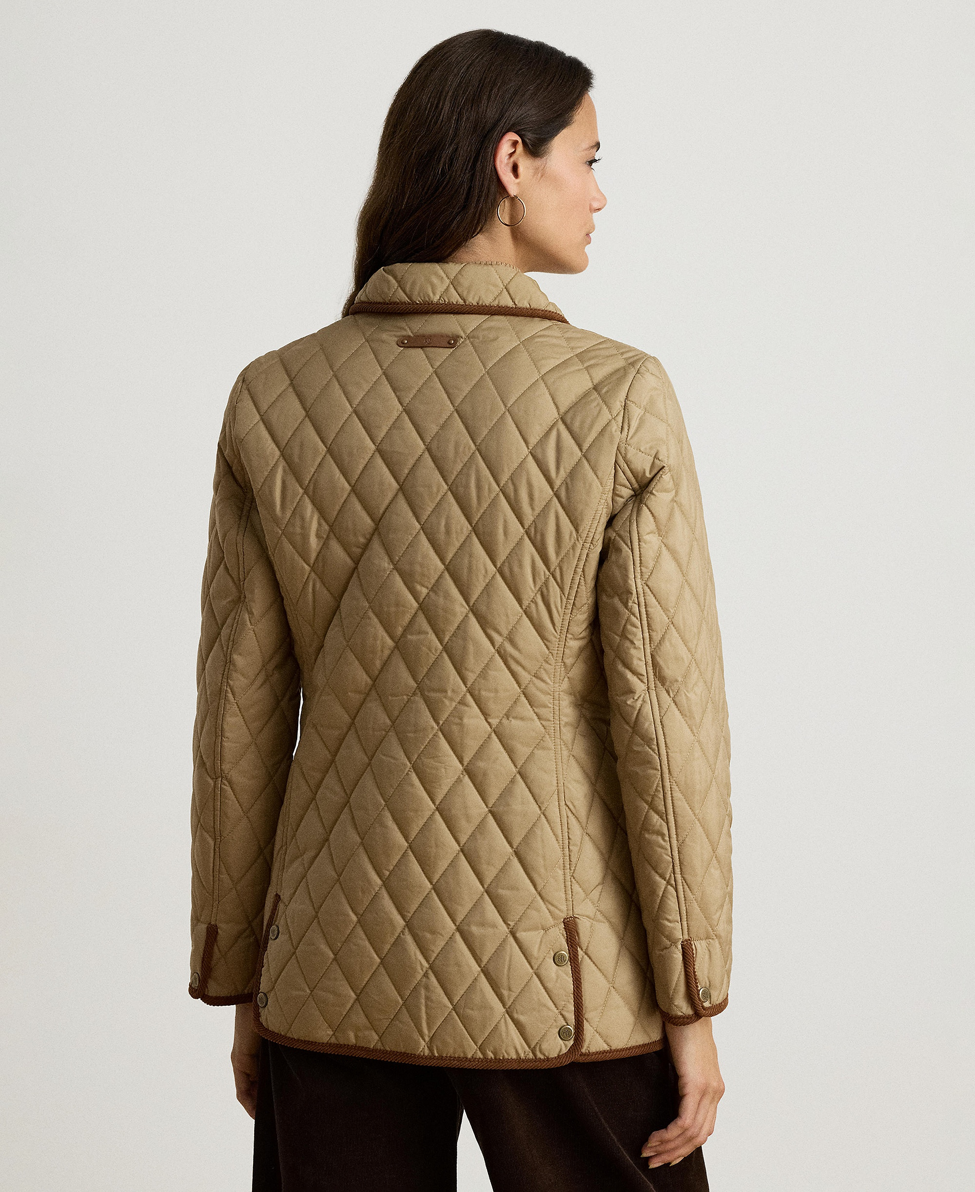 Lauren Ralph Lauren Women's Crested Quilted Jacket - Birth tan