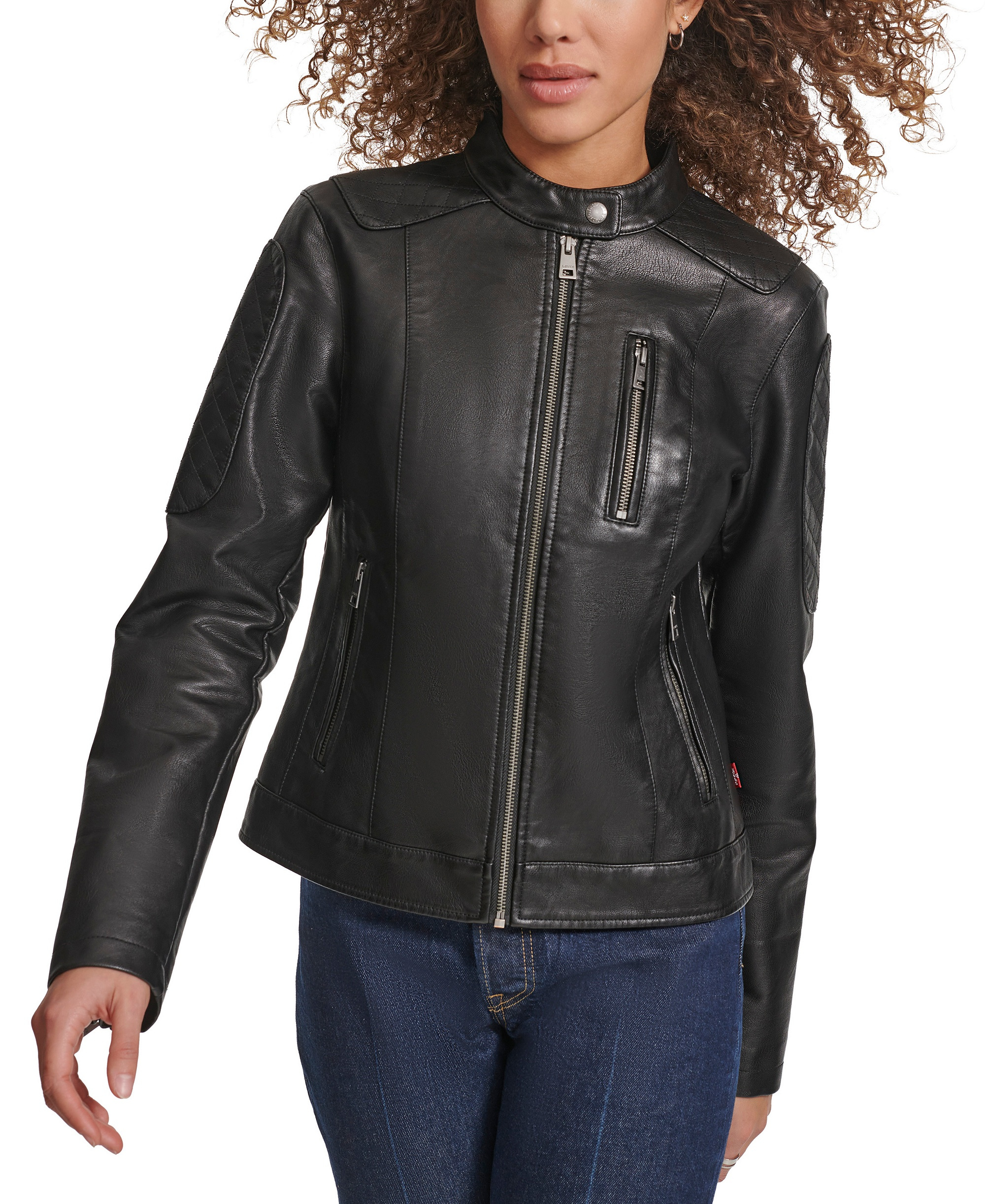 Levi's Women's Faux Leather Biker Jacket - Black