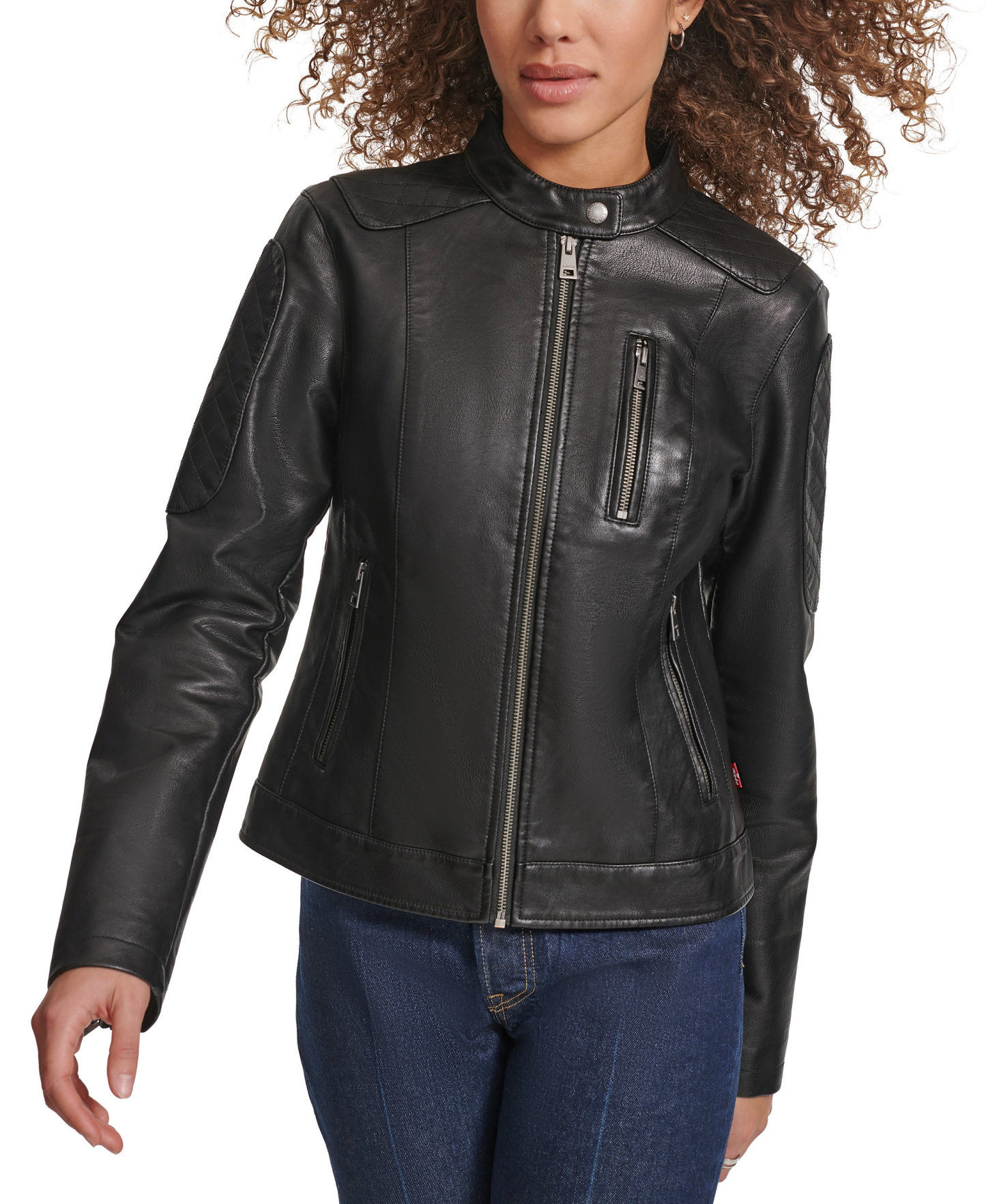 Levi's Women's Faux Leather Biker Jacket - Black
