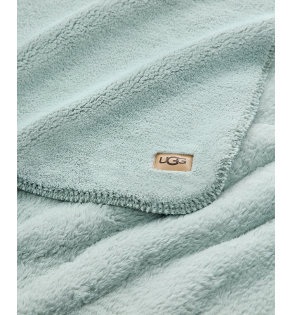 UGG® Saige Plush Throw, 50" x 70" - Sky Grey