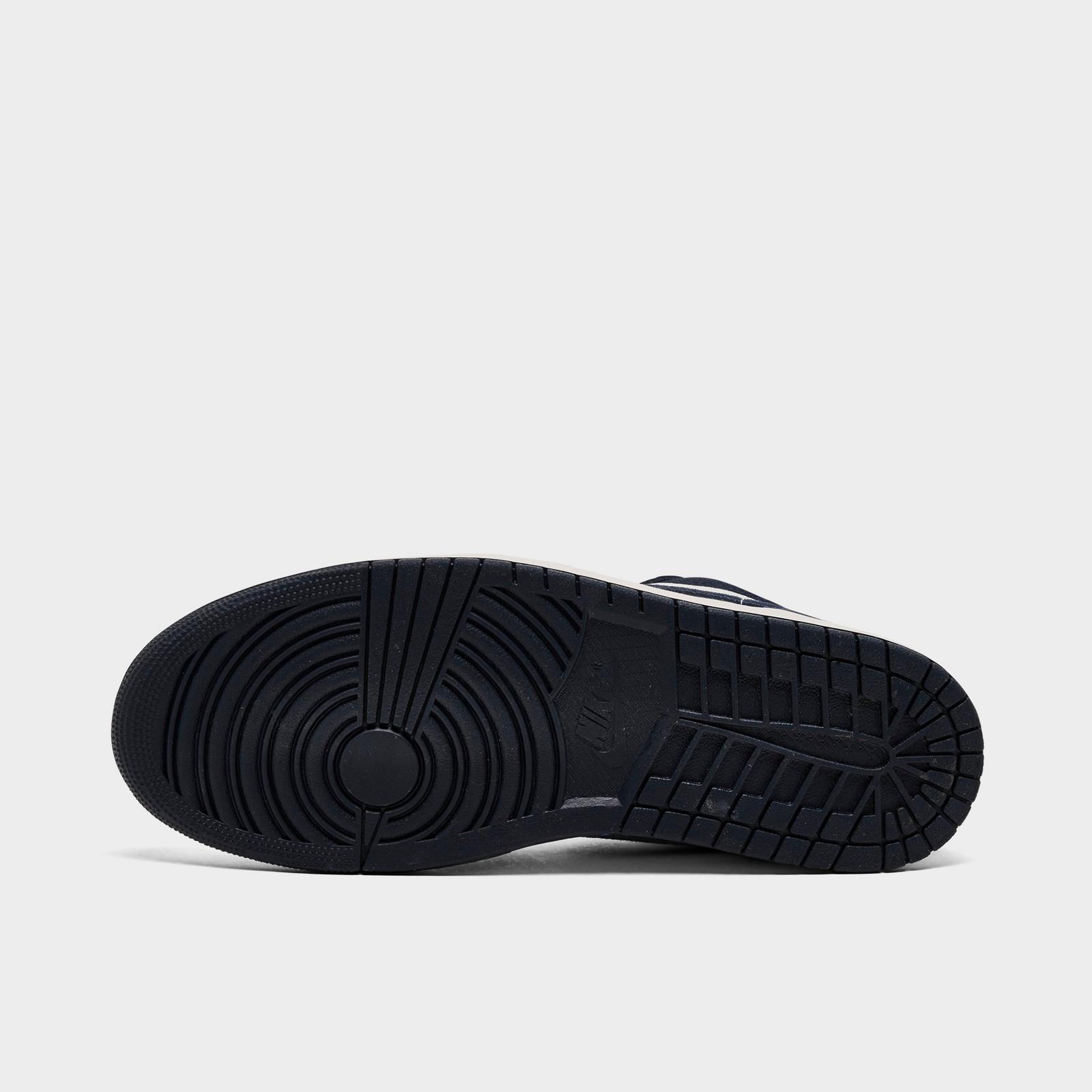 Men's Air Jordan Retro 1 Low SE Casual Shoes - Obsidian/University Gold/Chile Red/Obsidian - Left shoe facing left. Outside of the shoe. - view 6