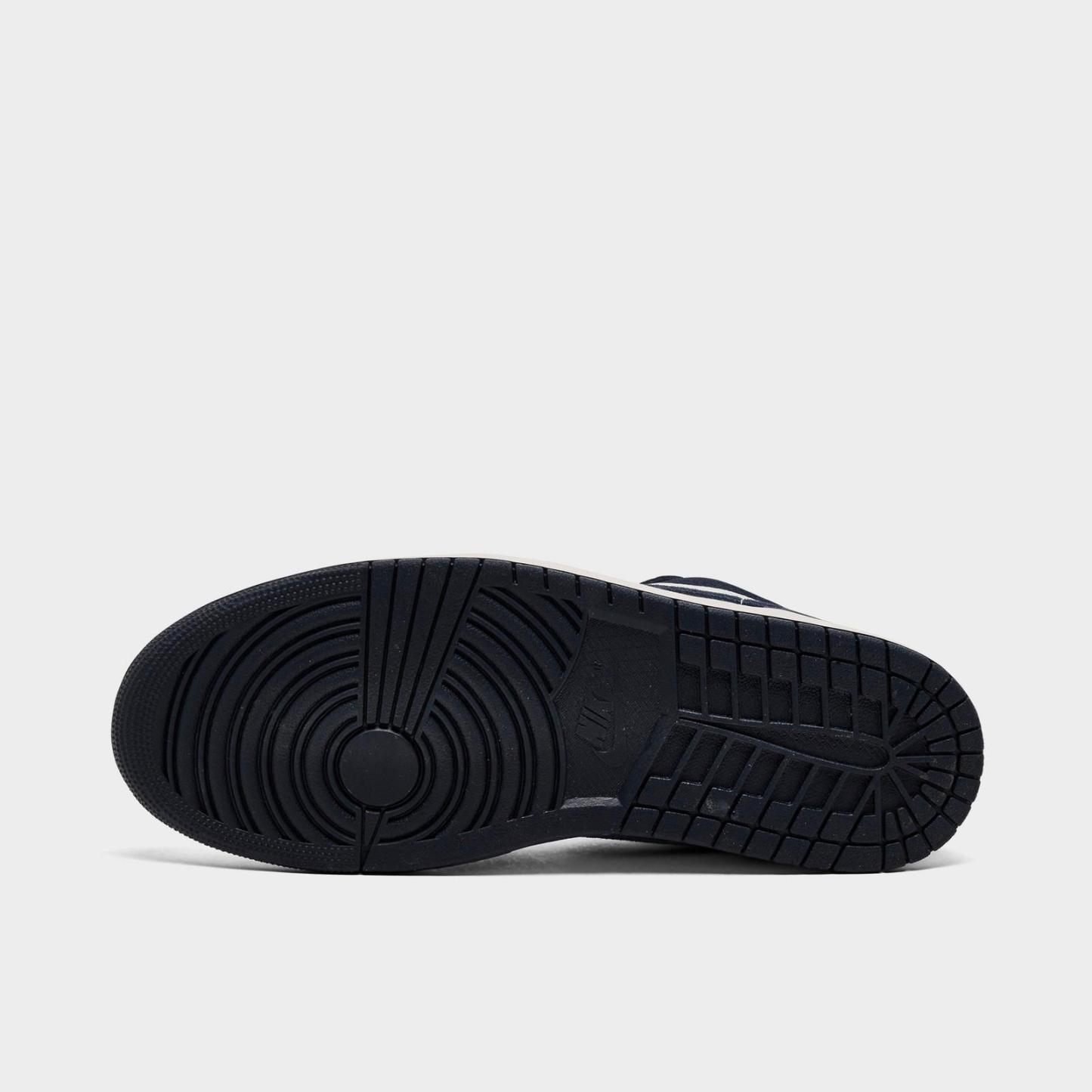 Men's Air Jordan Retro 1 Low SE Casual Shoes - Obsidian/University Gold/Chile Red/Obsidian - Left shoe facing left. Outside of the shoe. - view 6