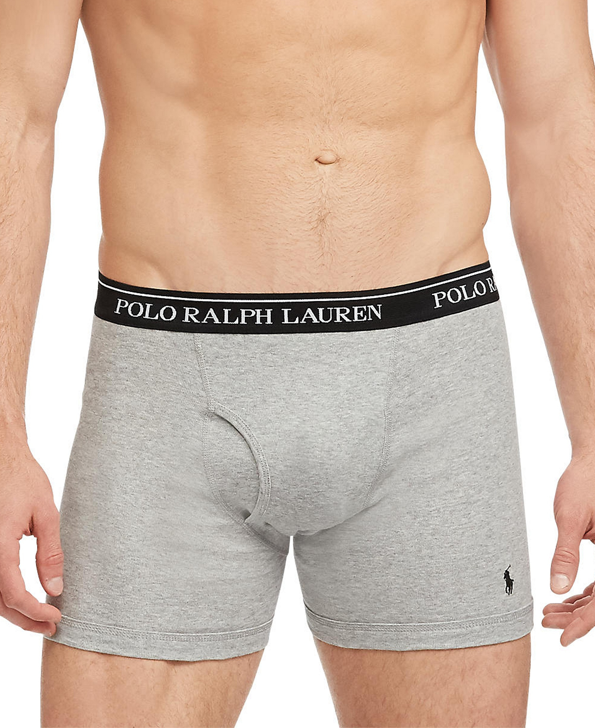Polo Ralph Lauren Men's 5-Pack Classic Cotton Boxer Briefs - Andover / Red / Polo Black