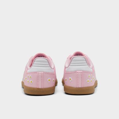 Kids' Toddler adidas Originals Samba OG Stretch Lace Casual Shoes - Clear Pink/Footwear White/Gum - view 4