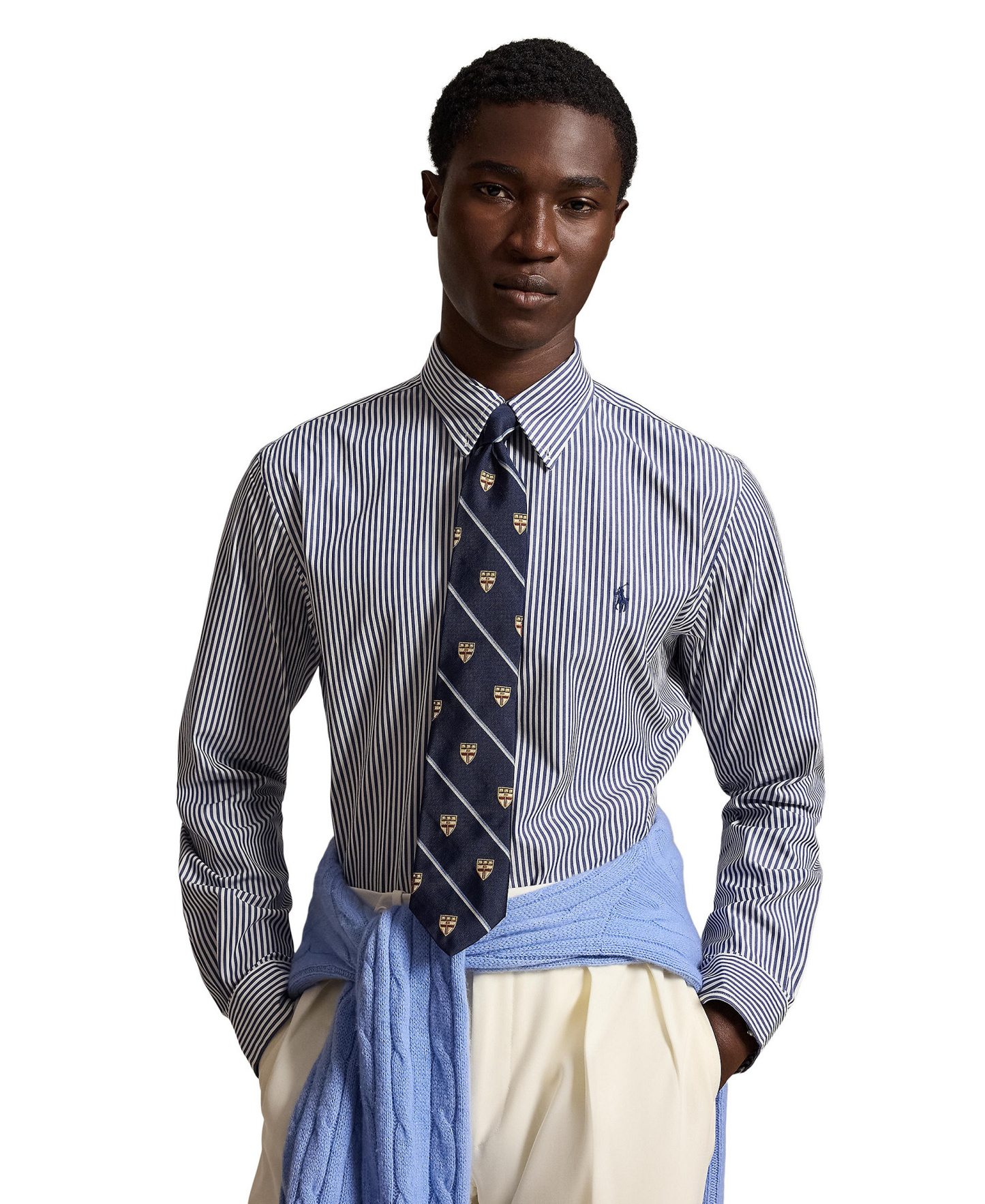 Polo Ralph Lauren Men's Stretch Poplin Shirt - Freshwater White