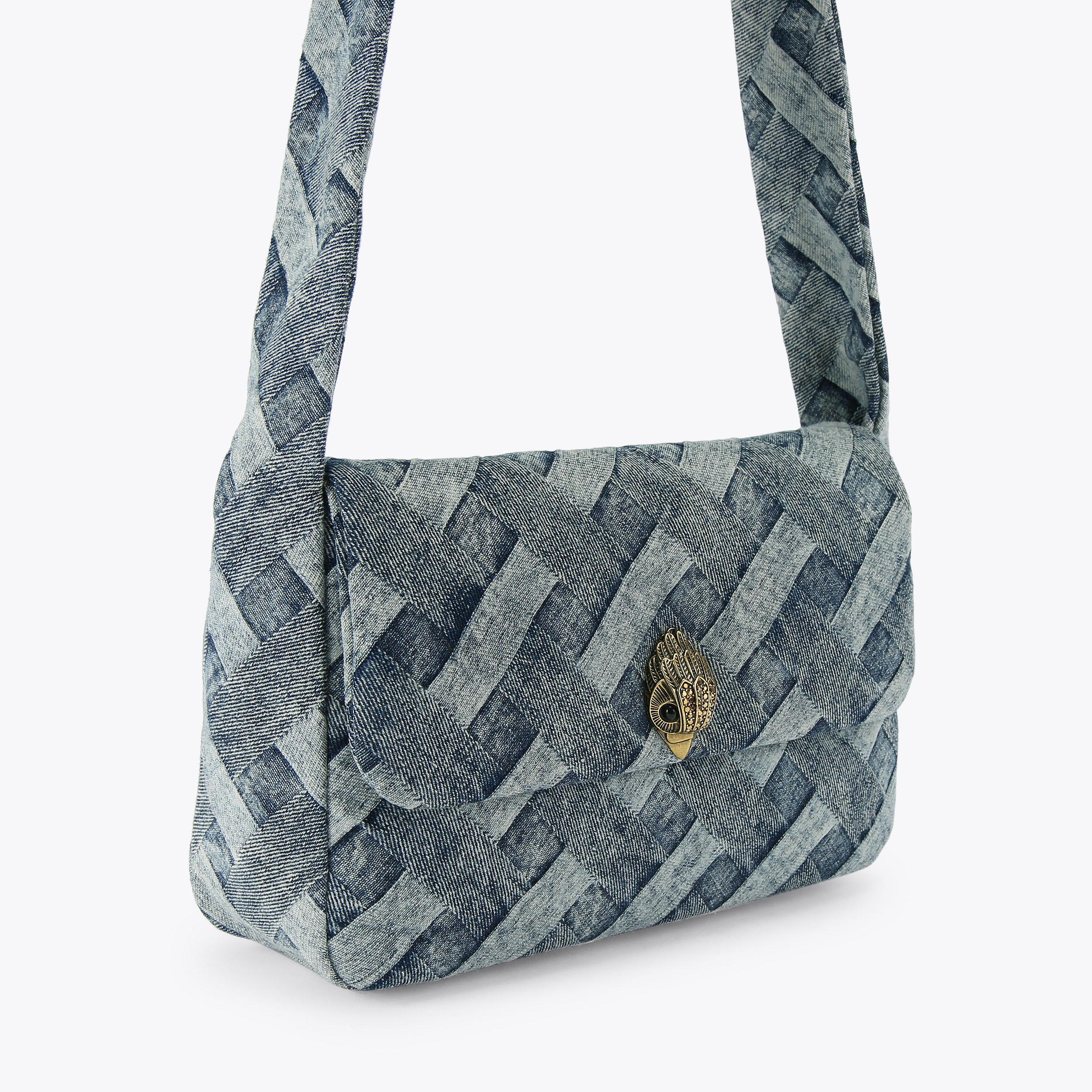 Kurt Geiger London Kensington Knot Shoulder Bag - Blue - view 3