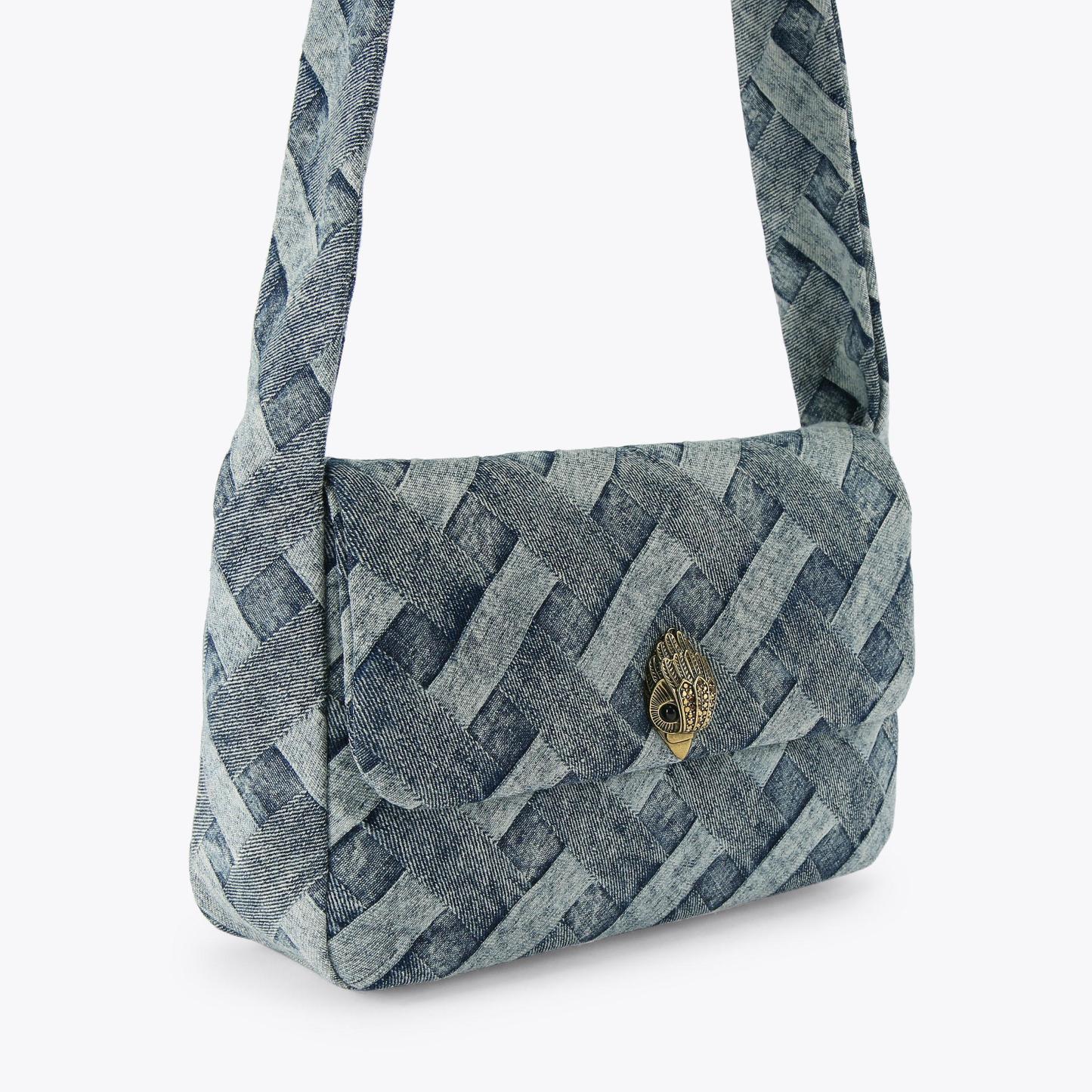 Kurt Geiger London Kensington Knot Shoulder Bag - Blue - view 3