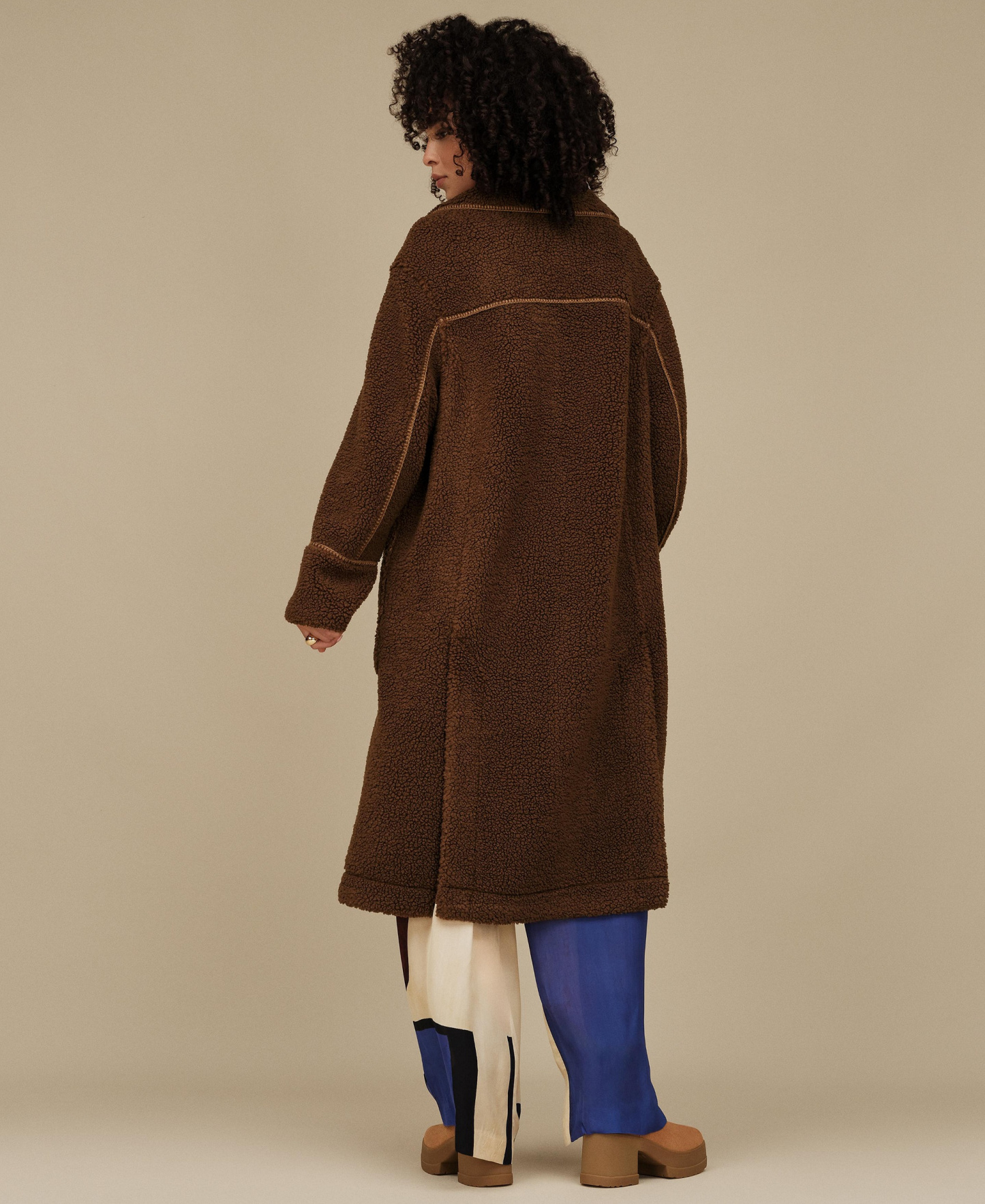 UGG Women's Sema Fluff Coat - Deep Nutmeg
