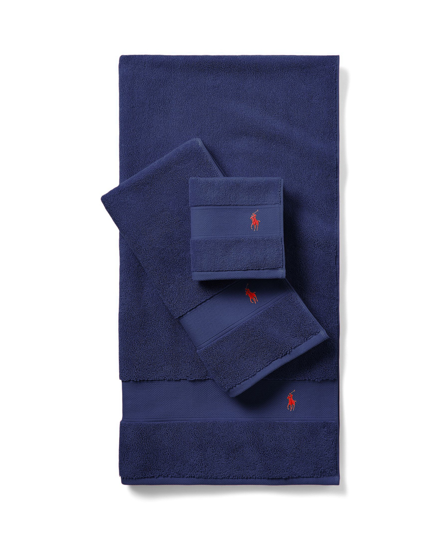 Polo Ralph Lauren Polo Player Cotton Bath Towel, 58" x 30" - Newport Navy