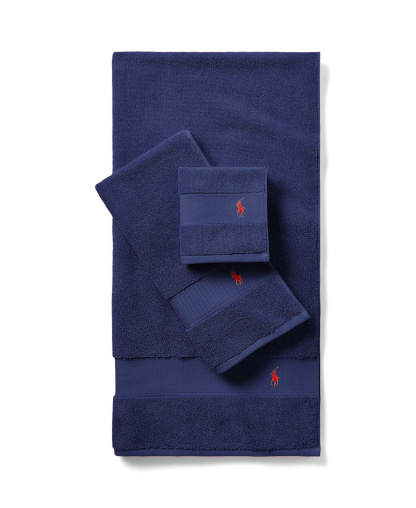 Polo Ralph Lauren Polo Player Cotton Bath Towel, 58" x 30" - Newport Navy