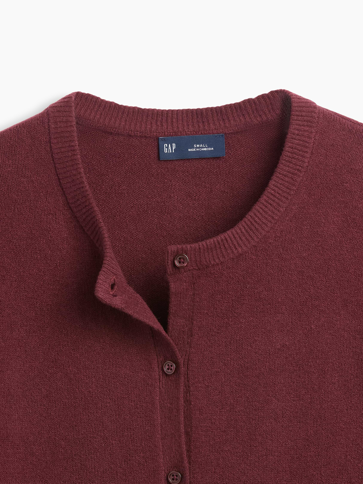 CashSoft Crop Cardigan - Noir red