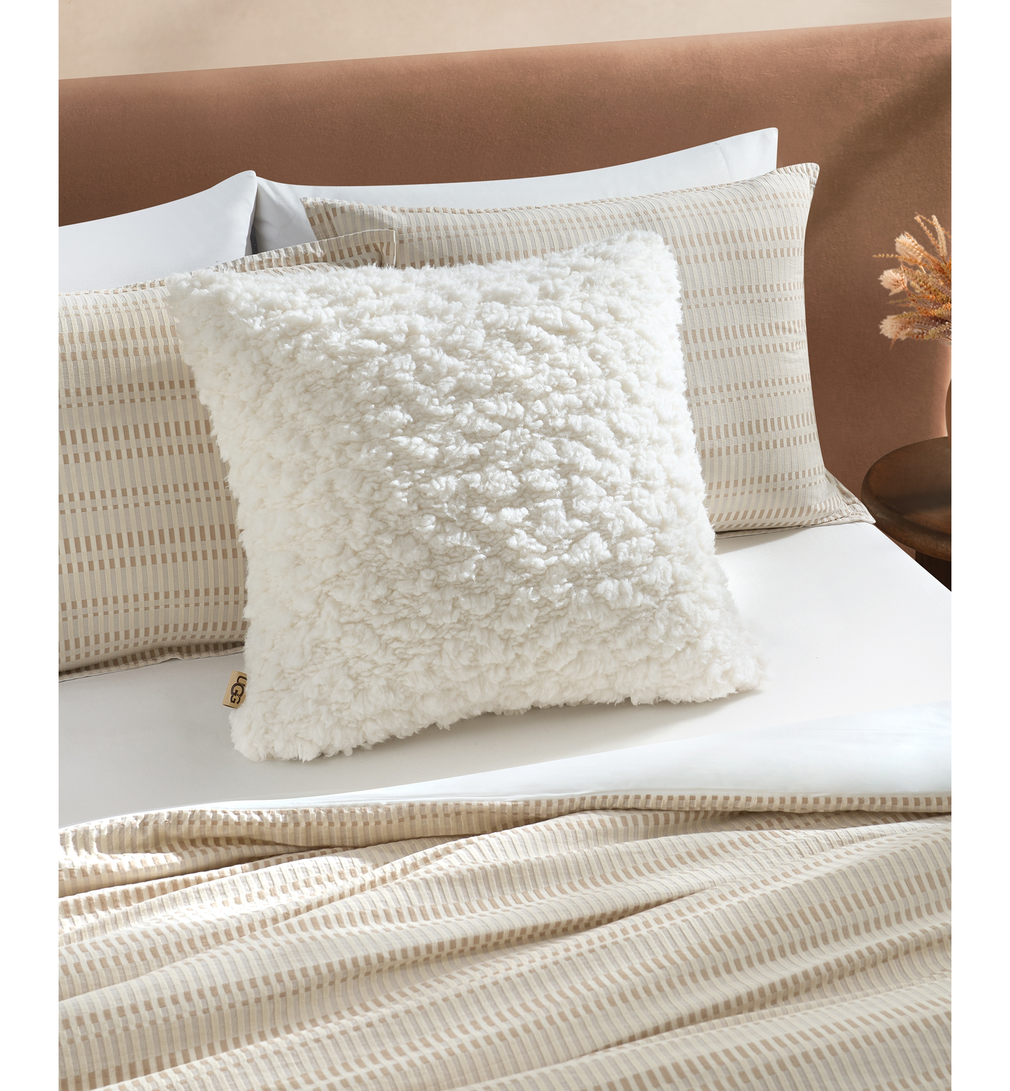 UGG® Shira Chunky Euro Pillow, 24" x 24" - Snow