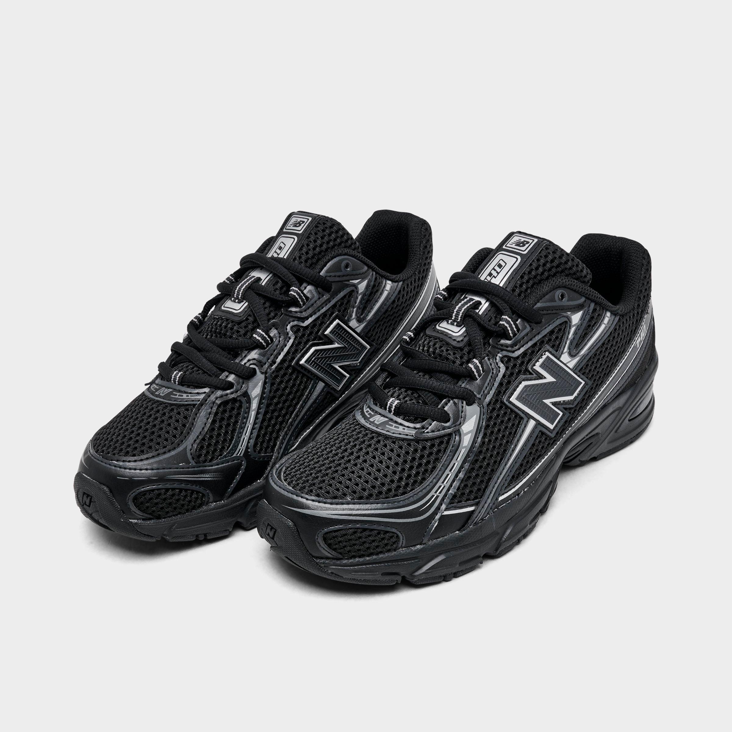 Big Kids' New Balance 740 Casual Shoes - Black/Silver Metallic - view 2