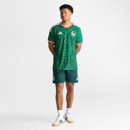 Men's adidas Mexico Soccer Tiro Travel Shorts - Aurora Ivy - view 2