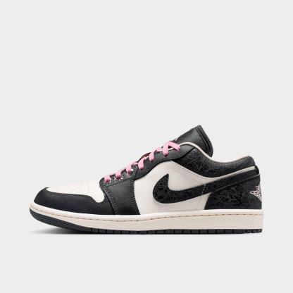 Women's Air Jordan Retro 1 Low SE Casual Shoes - Anthracite/Sail/Coconut Milk/Iced Carmine - view 1