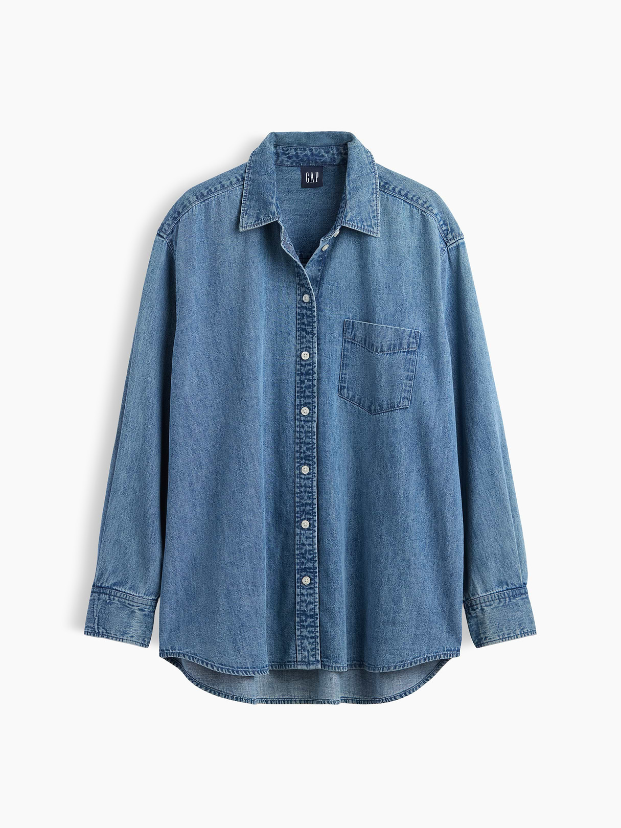 Denim Big Shirt - Medium wash