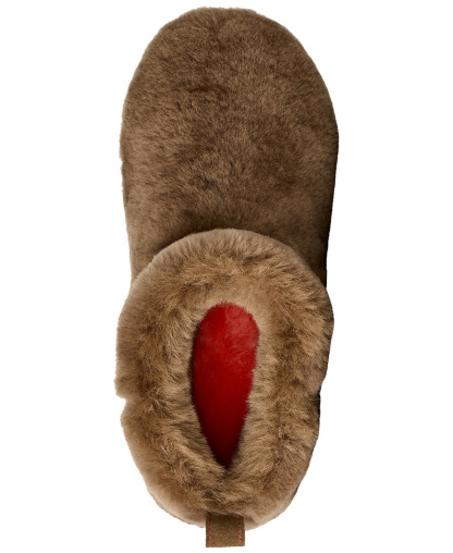 UGG® Women's Classic Ultra Mini Fluffed Round Toe Booties - Light Bronze
