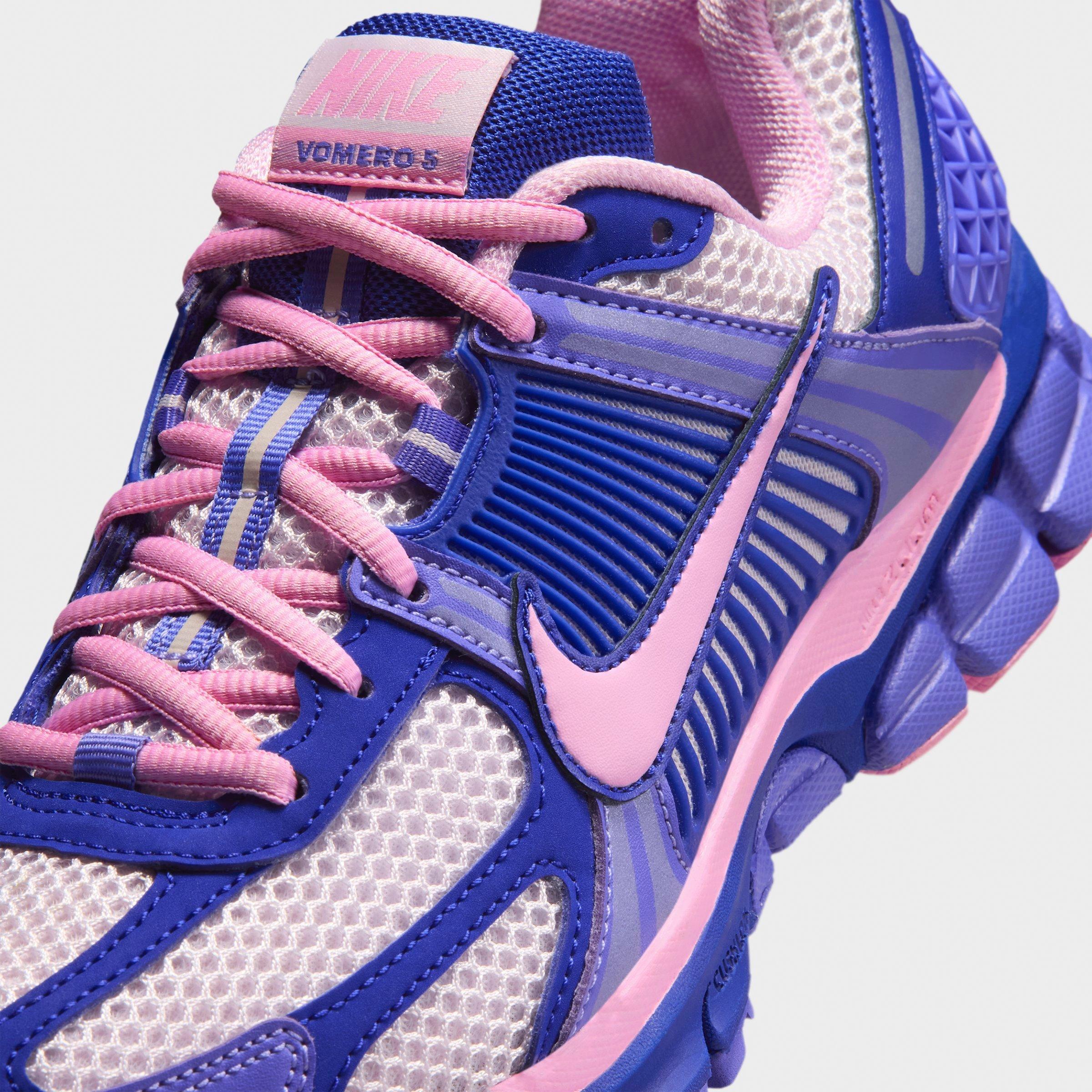 Women's Nithtke Zoom Vomero 5 Casual Shoes - Part 1 - Old Royal/Bleached Lilac/Sapphire/Pink Rise - Detail shot