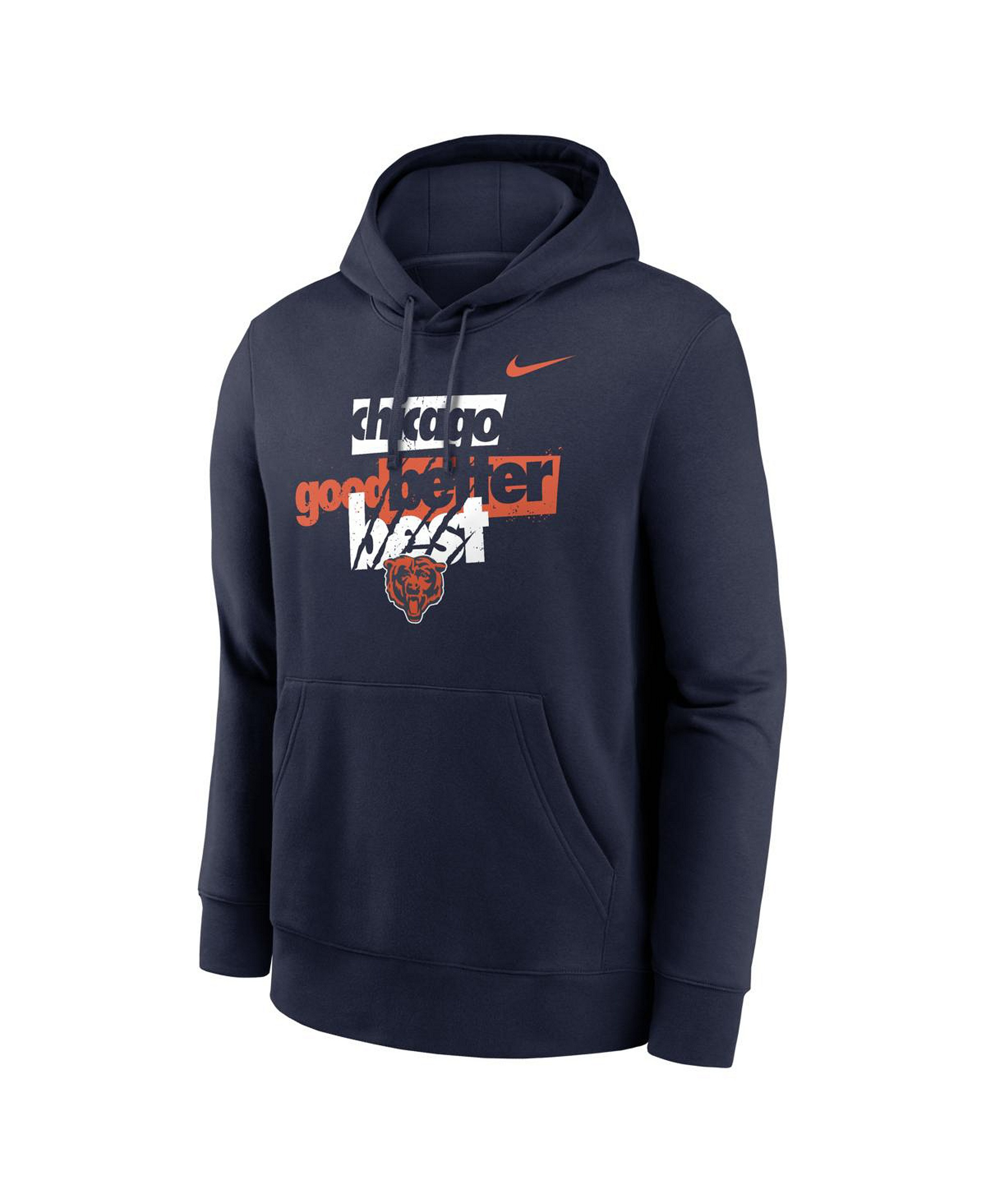 Nike Men's Navy Chicago Bears Good Better Best Club Hoodie - Navy