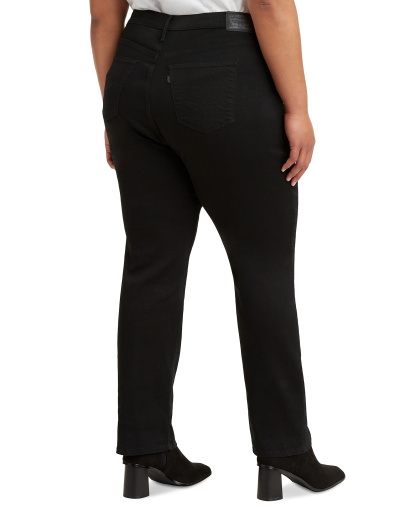 Levi's Women's 724 Straight-Leg Jeans - Soft Black