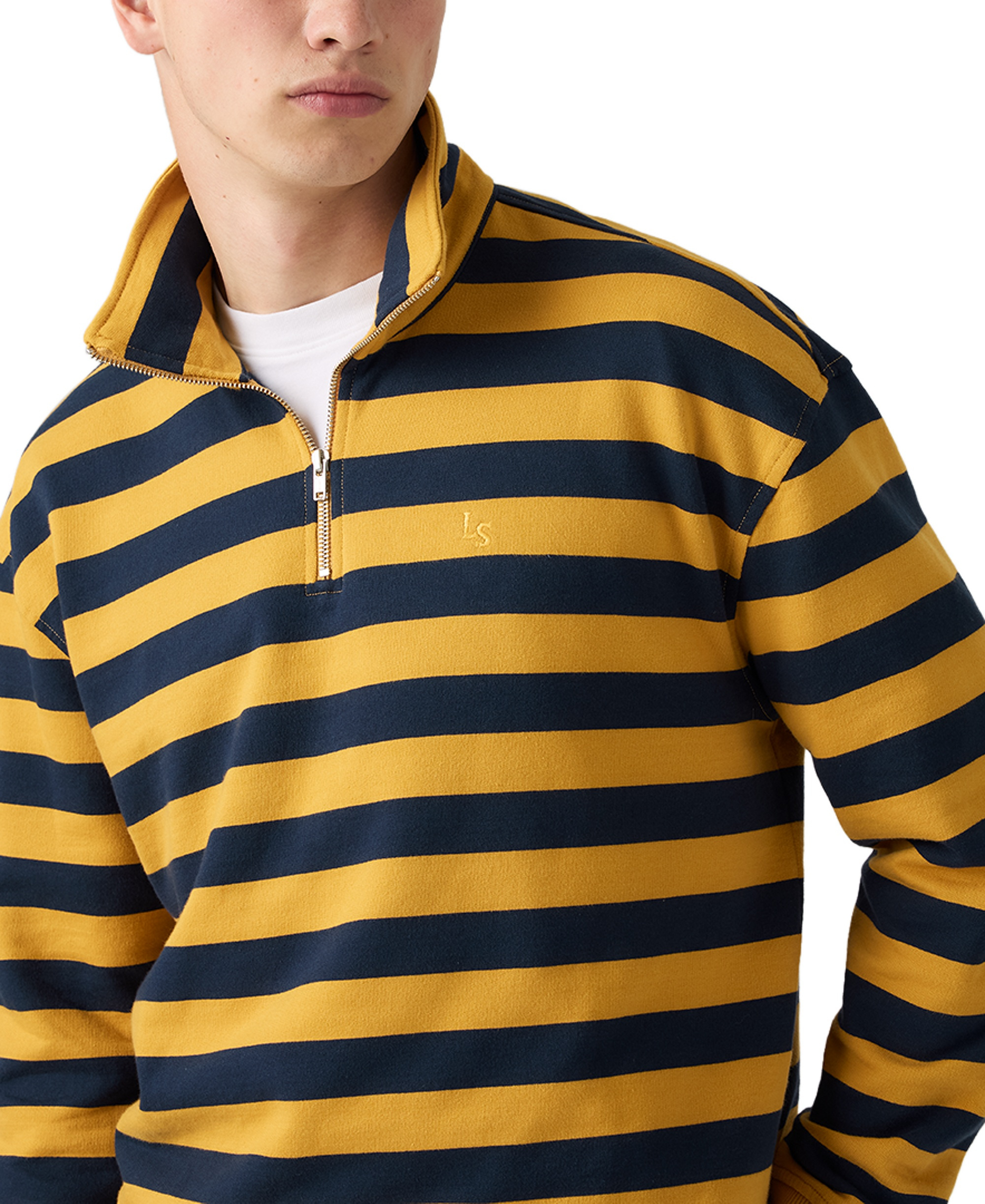 Levi's Men's Cameron Quarter-Zip Sweater - Navy Blazer
