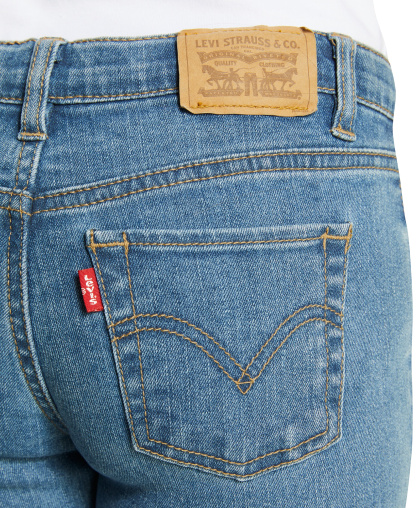 Levi's Girls' 7-16 Mid-Rise Classic Bootcut Denim Jeans - Light Blue