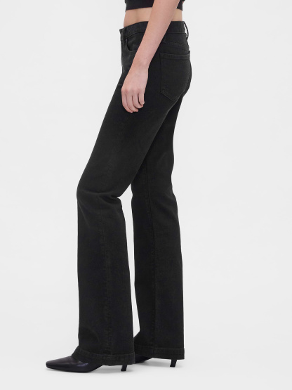Low Rise Long & Lean Jeans - Black wash