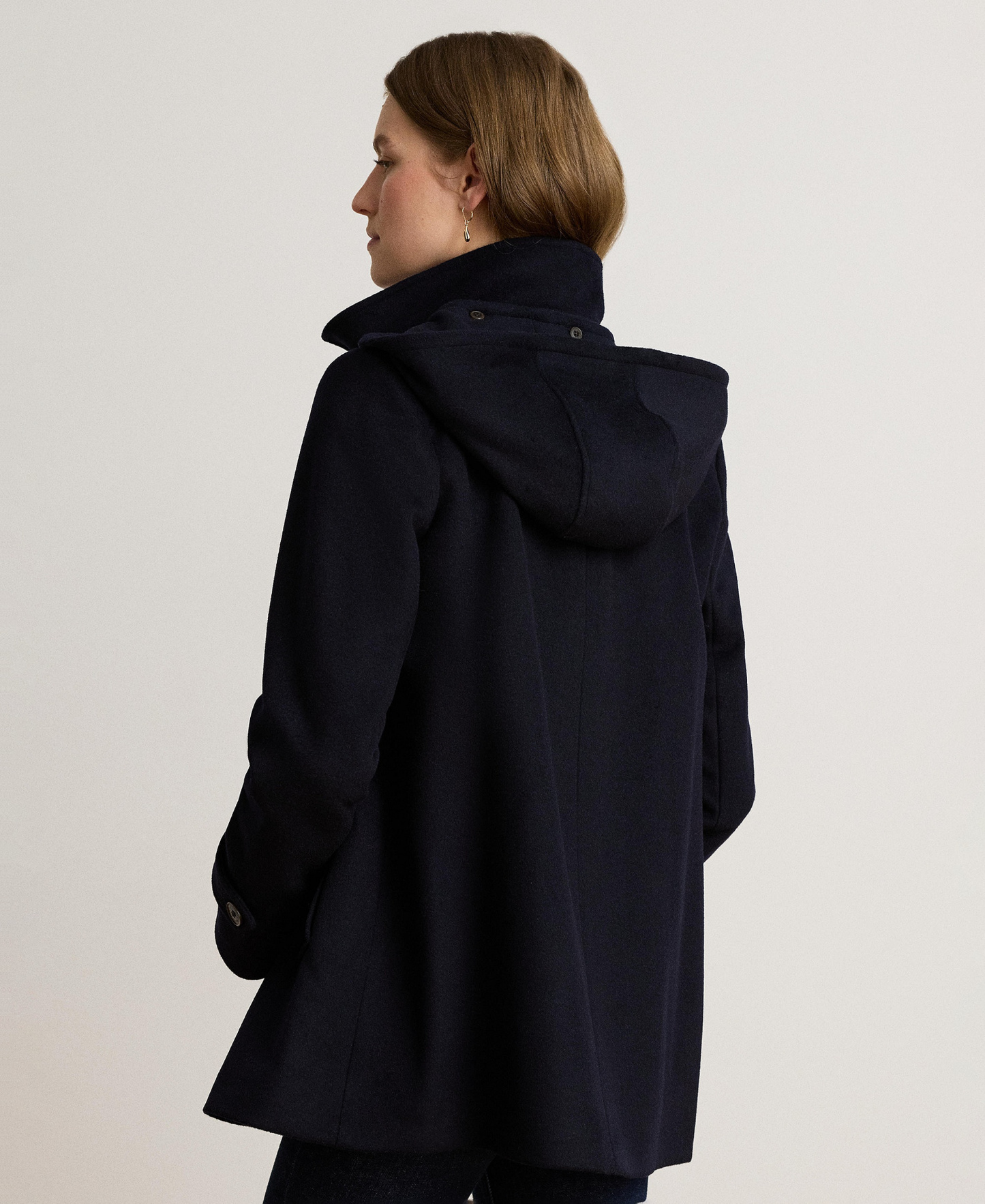 Lauren Ralph Lauren Women's Icon Hooded A-Line Coat, Created for Macy's - Dark Navy