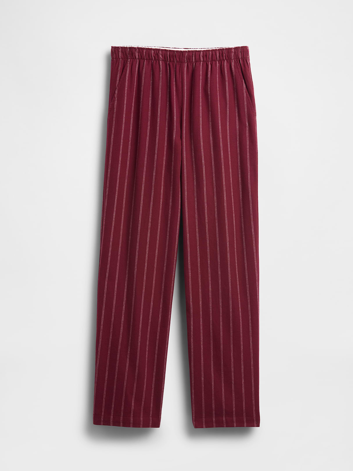 Adult Softest Flannel PJ Pants - Purple burgundy stripe