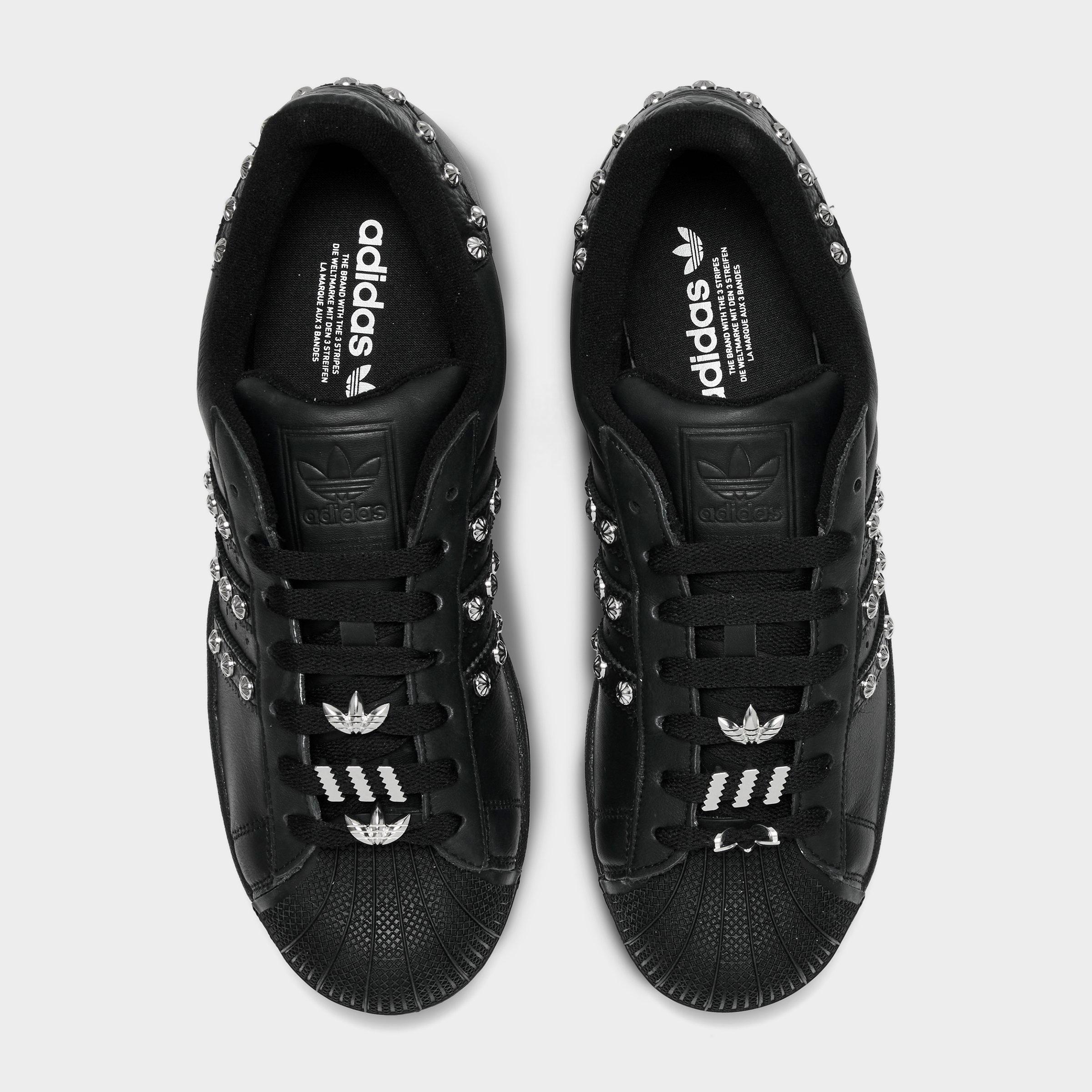 Men's adidas Originals Superstar II Casual Shoes - Part 1 - Core Black/Core Black/Silver Metallic - Top view