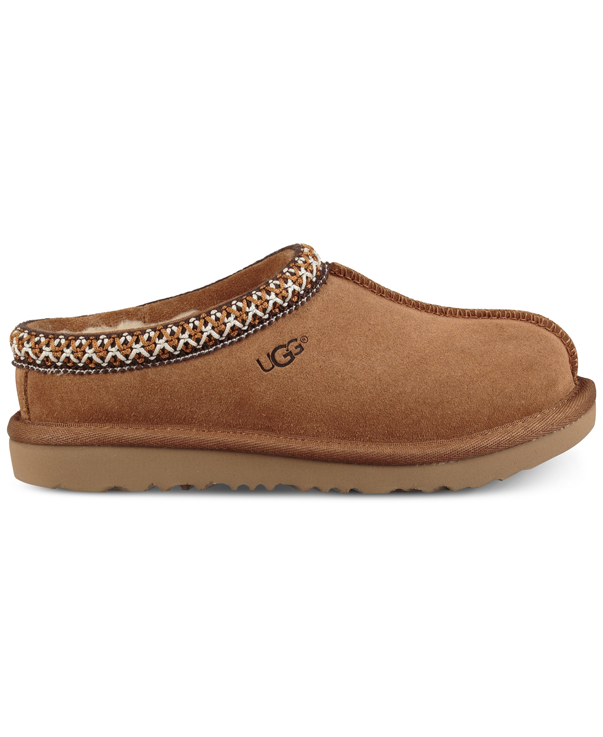 UGG® Kids Tasman II Clog Round Toe Slippers - Chestnut