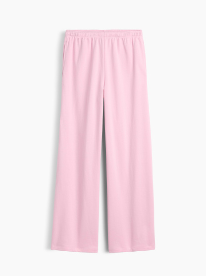 Mid Rise VintageSoft Terry Loose Sweatpants - Light pink