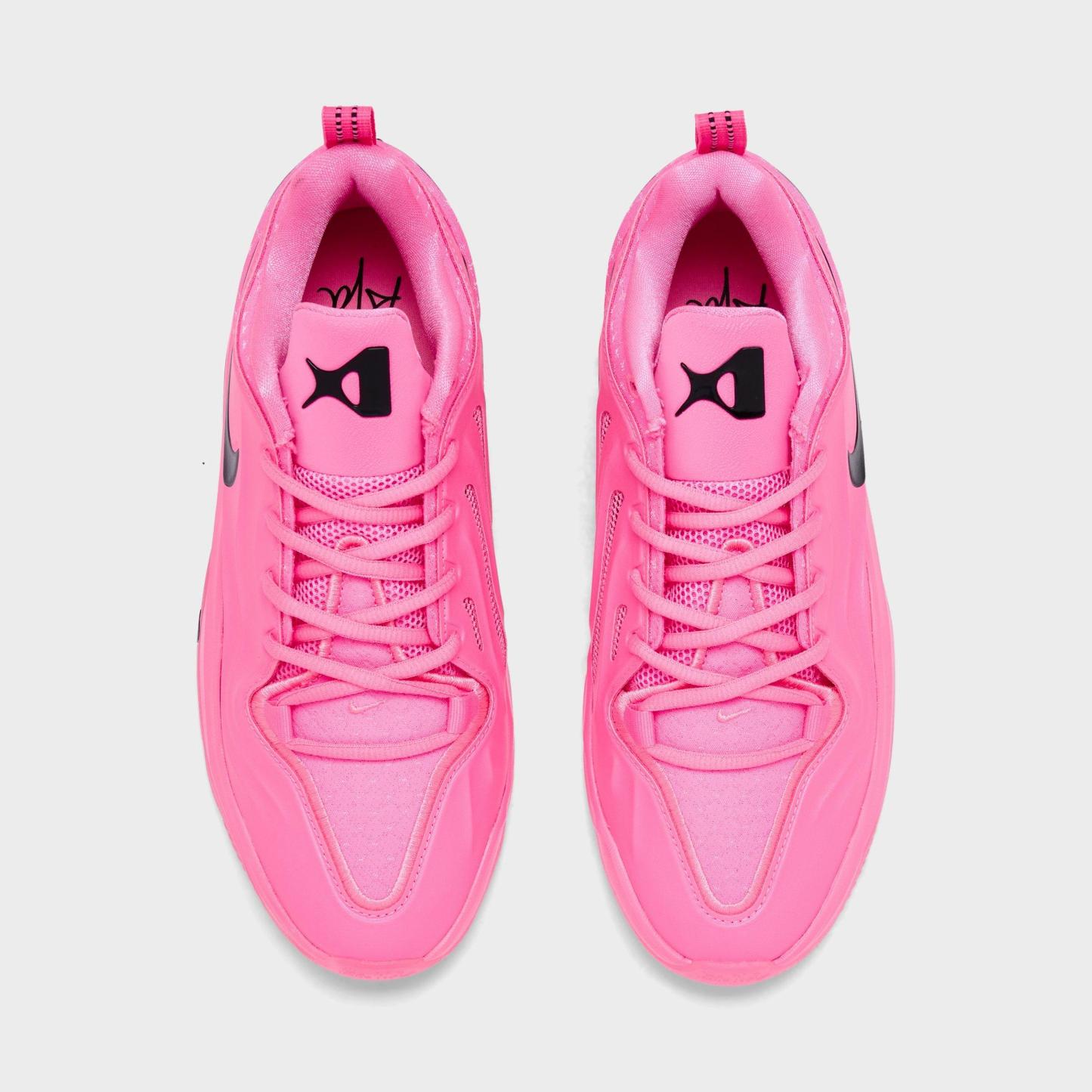 Girls' Big Kids' Nithtke A'Two A'ja Wilson Basketball Shoes - Pink Beam/Black - Top view