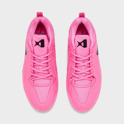 Girls' Big Kids' Nithtke A'Two A'ja Wilson Basketball Shoes - Pink Beam/Black - Top view