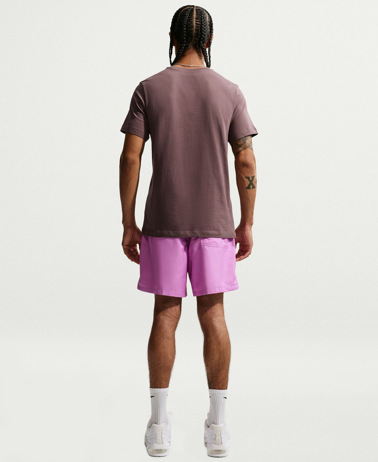 Nike Men's Club Flow Relaxed-Fit Drawstring Shorts - Lite Magenta/Midnight Navy