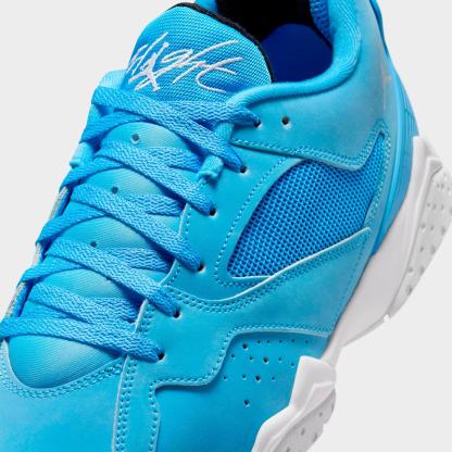 Men's Air Jordan MVP 92 Casual Shoes - University Blue/Black/White - Left shoe facing left. Outside of the shoe. - view 3