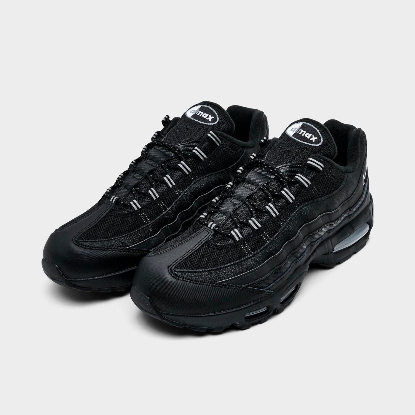 Men's Nike Air Max 95 Big Bubble Casual Shoes - Black/Metallic Silver/Cool Grey/White