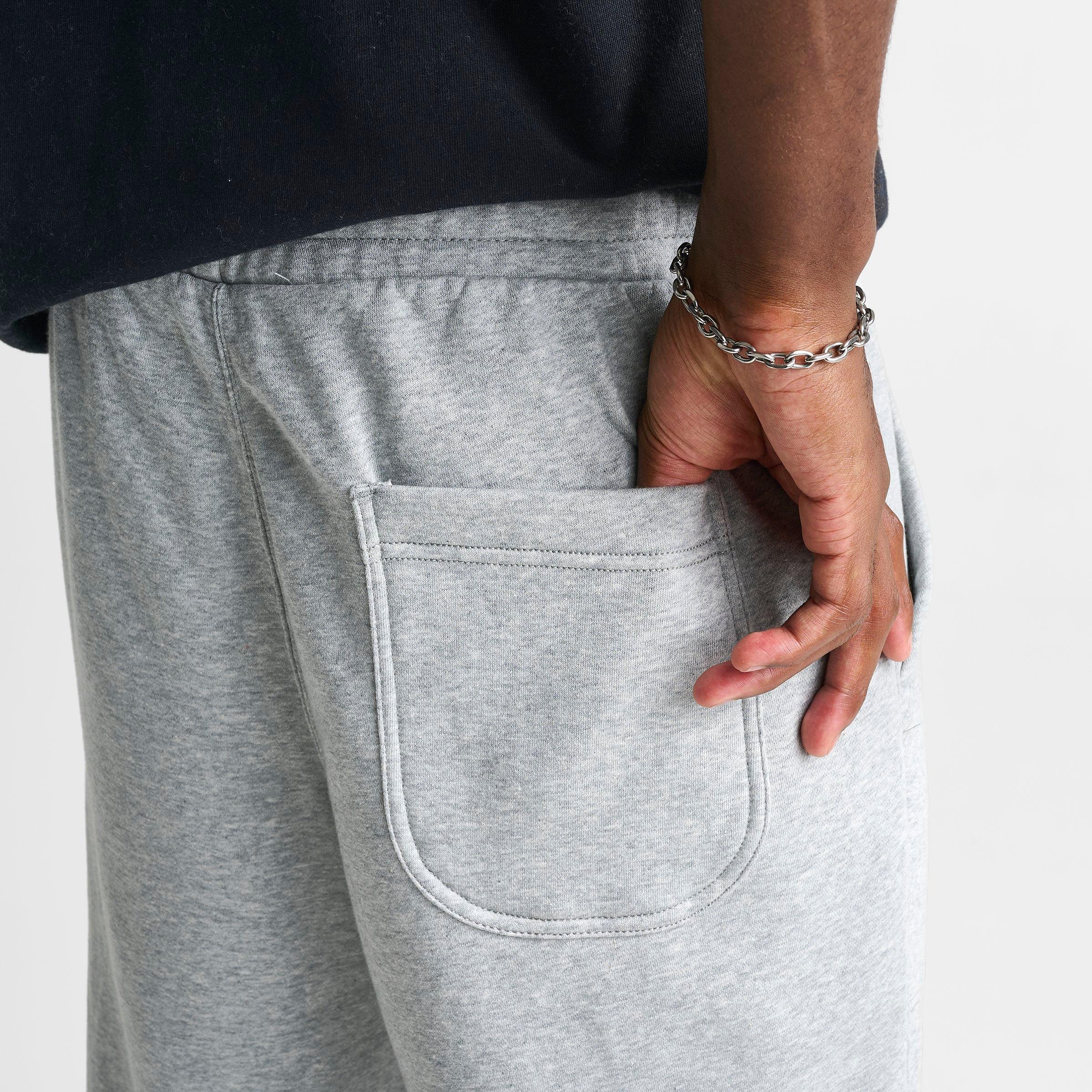 Men's Nithtke Sportswear Swoosh Box Fleece Sweatpants - Dark Grey Heather/Dark Grey Heather