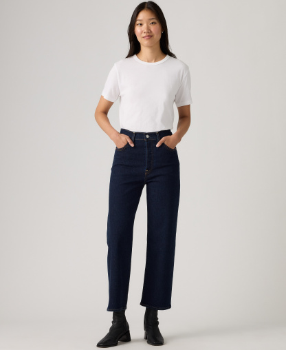 Levi's Women's Ribcage High-Rise Straight Ankle Jeans - Whoa What