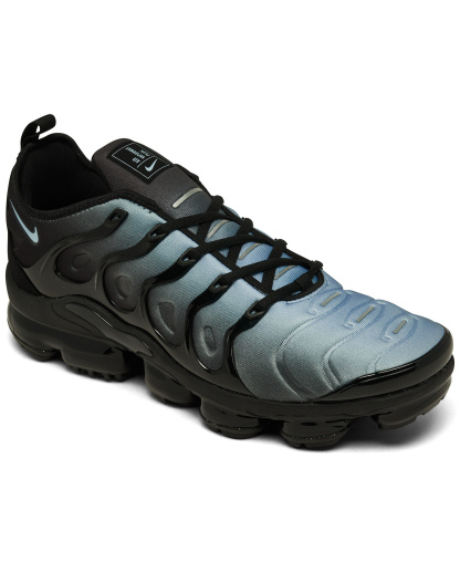 Nike Men's Air VaporMax Plus Running Sneakers from Finish Line - Black, Aluminum