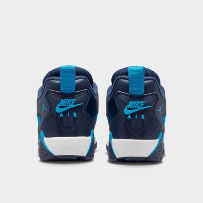 Big Kids' Air Jordan MVP 92 Basketball Shoes - Obsidian/White/Dark Powder Blue - view 4