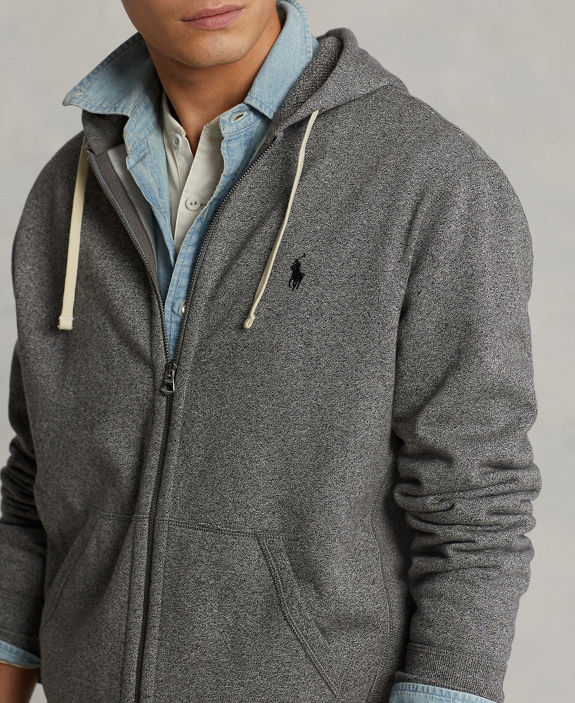 Polo Ralph Lauren Men's Signature Fleece Hoodie - Ash Grey Heather