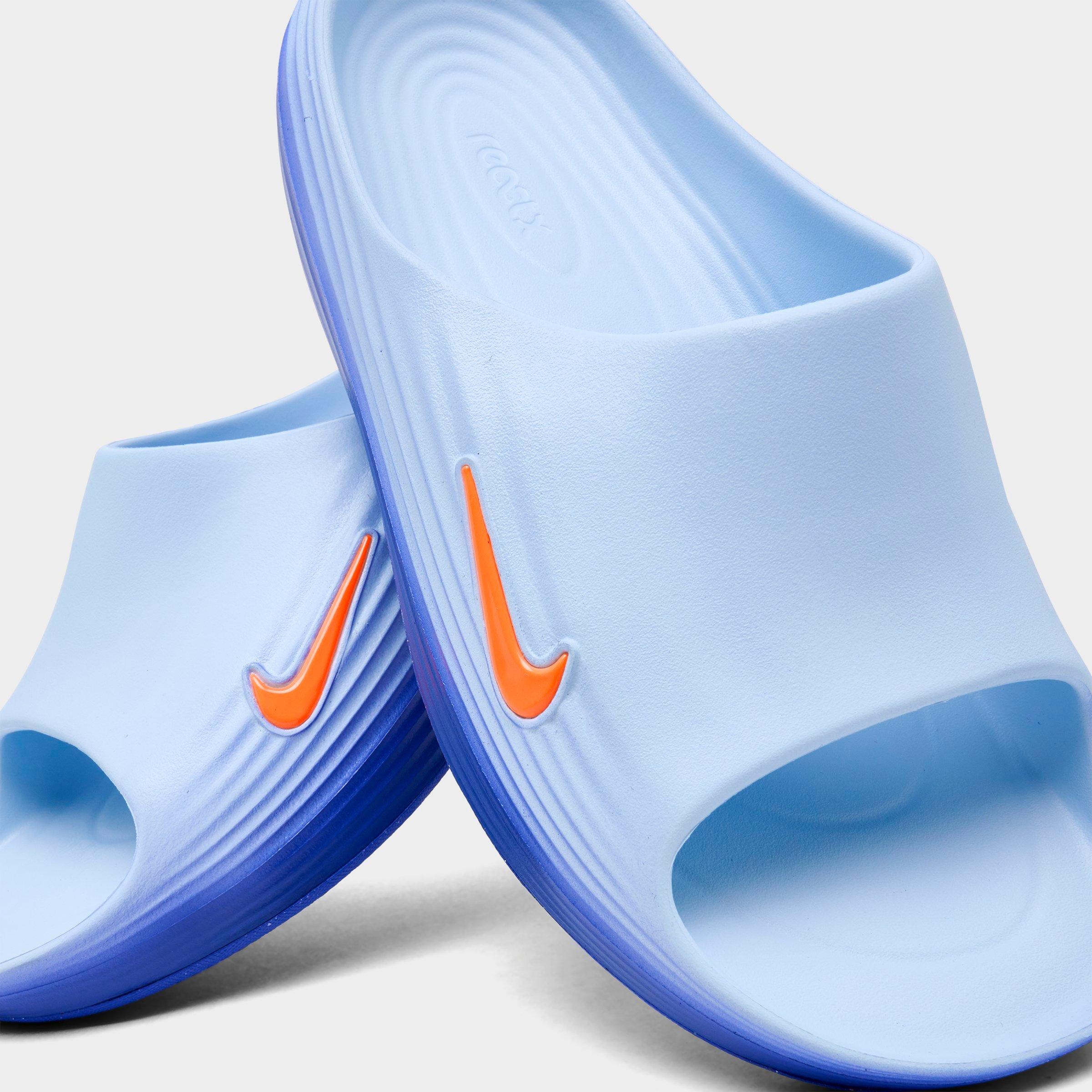 Men's Nithtke ReactX Rejuven8 Slide Sandals - Hydrogen Blue/Blue Crystal/Lapis/Total Orange - Detail shot