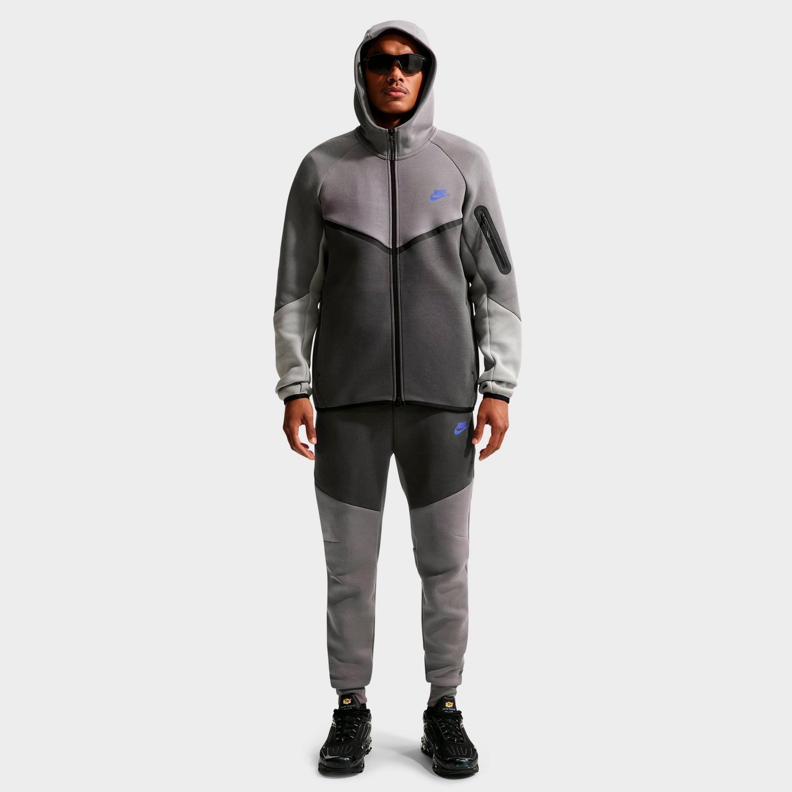 Men's Nike Tech Fleece Windrunner Full-Zip Hoodie - Black/Black (HV0949-018)