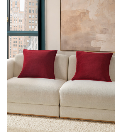 UGG® Coco 2-Pack Decorative Pillow, 20" x 20" - Coffee Berry